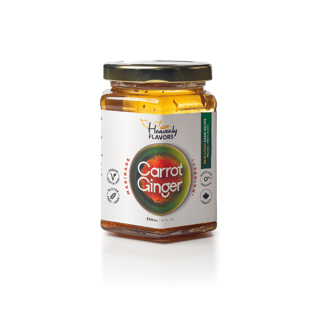 Carrot Ginger Vinaigrette (255mL) - Heavenly Flavors
